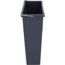 Inneneimer 226x115x340mm 7 Liter Hailo 1082479 dunkelgrau für Einbau-Abfallsammlersystem