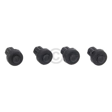 Whirlpool Gummifuss Pufferset für Gasmuldengitter Topfhalter 4Stk für Backofen Herd 484000000949