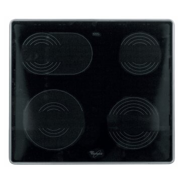 Original Glaskeramikplatte Whirlpool 481944239158 für Kochfeld Herd