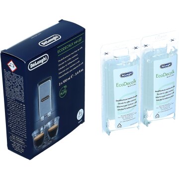 DeLonghi Entkalker EcoDecalkMini 2x100ml für Kaffeemaschine 5513292821 5513296011 DLSC200