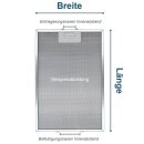 Metallfettfilter kompatibel mit Whirlpool 481248058144 320x320mm für Dunstabzugshaube