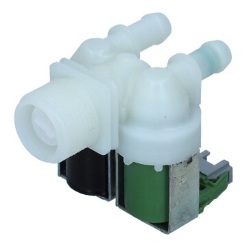 LUTH Premium Profi Parts Magnetventil zweifach 180° mit Reduzierung kompatibel mit Miele 5467902 für Waschmaschine