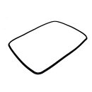 LUTH Premium Profi Parts - Türdichtung für Backofen Herd (rundum 6 Haken) | Passend für SIEMENS 00095253