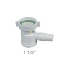 Siphonzwischenstück 1 1/2" weiß für...