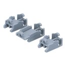 LUTH Premium Profi Parts - Lager Set für Oberkorbablagen Geschirrkorb Geschirrspüler 3Stk kompatibel mit Bosch 00418674 418674