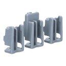 LUTH Premium Profi Parts - Lager Set für Oberkorbablagen Geschirrkorb Geschirrspüler 3Stk kompatibel mit Bosch 00418674 418674