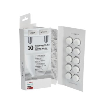 Bosch Siemens Pflegeset: Reinigungstabletten TZ80001 & Entkalkungstabletten TZ80002
