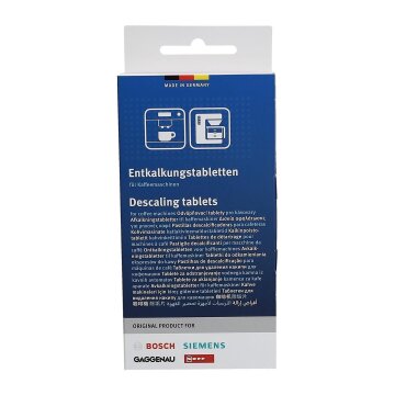 Original Siemens 12x Entkalkungstabletten für Kaffeemaschine 00311821 311821 TCZ8002 00311974