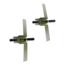 2x Durchlaufschnitzlerflügel Mitnehmer kompatibel mit Bosch Privileg für Küchenmaschine MUM4... 091027 00091027