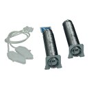 Türfedern Türscharnier Federn kompatibel mit Bosch Siemens Neff Constructa Farbcode Blau inkl Seilzug für Geschirrspüler 00754867 754867