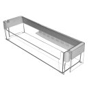 LUTH Premium Profi Parts Flaschenfach Absteller im Set mit Flaschenhalter Haltekamm kompatibel mit Bosch Siemens für Kühlschrank 00704703 00791396