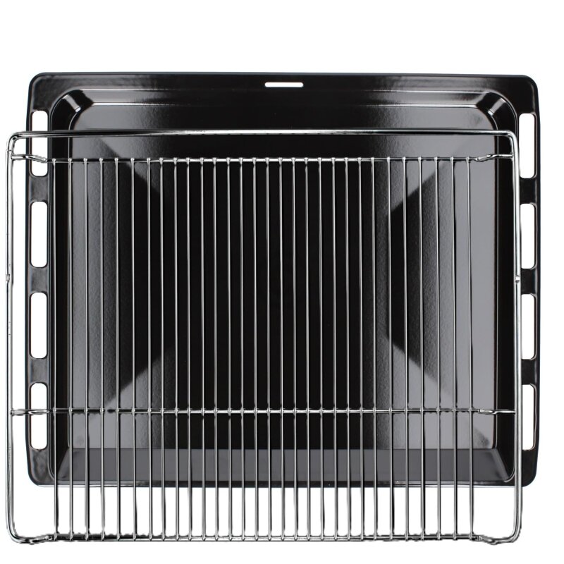 Product Image for LUTH Premium Profi Parts Backblech 465x375 emailliert Set mit Grillrost 46,5 x 37,5 kompatibel mit Bosch Siemens Backofen Tief Blech 662999 00662999 