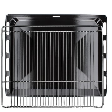 LUTH Premium Profi Parts Backblech 465x375 emailliert Set mit Grillrost 46,5 x 37,5 kompatibel mit Bosch Siemens Backofen Tief Blech 662999 00662999 17008354 Gitterrost 574876 00574876 für Herd ofen