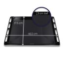 LUTH Premium Profi Parts Backblech 465x375 emailliert Set mit Grillrost 46,5 x 37,5 kompatibel mit Bosch Siemens Backofen Tief Blech 662999 00662999 17008354 Gitterrost 574876 00574876 für Herd ofen