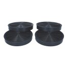 4x Kohlefilter Aktivkohlefilter kompatibel mit Bosch Siemens 00748732 00748733 AEG 9029793578 Whirlpool 484000008674 für Dunstabzugshaube - LUTH Premium Profi Parts