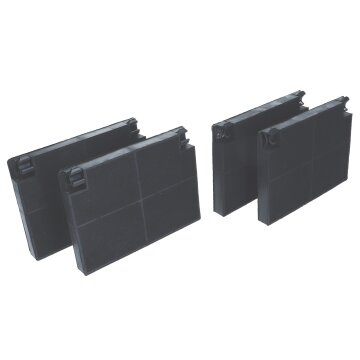 LUTH Premium Profi Parts 4x Kohlefilter Aktivkohlefilter 140mm kompatibel mit Zanussi 50290660005 9029793552 E3CFF70 ZHP 615 X Faber EFF70 für Dunstabzugshaube