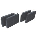 LUTH Premium Profi Parts 4x Kohlefilter Aktivkohlefilter 140mm kompatibel mit Zanussi 50290660005 9029793552 E3CFF70 ZHP 615 X Faber EFF70 für Dunstabzugshaube