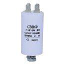 Kondensator Anlaufkondensator Motorkondensator 7 µF uF 450V mit AMP-Steckfahnen