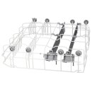 LUTH Premium Profi Parts Geschirrkorb unten Unterkorb kompatibel mit Bosch 00775102 775102 für Geschirrspüler Spülmaschine