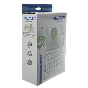 LUTH Premium Profi Parts Filterbeutel Vlies Zvca200B kompatibel mit Zelmer 12003419 für Bodenstaubsauger 4Stk