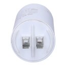 Kondensator 45 µF 450V für Elektromotor von Hausgeräten Universal mit Steckfahnen und Befestigungsschraube CBB60 - 6,3 mm AMP-Doppelsteckfahnen & Bodenbefestigungsschraube M8