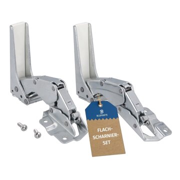 Türscharnier Set oben unten kompatibel mit Beko 5838110300 5838110400 für Kühlschrank