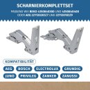 LUTH Premium Profi Parts Türscharnier Set oben unten kompatibel mit Beko 5838110300 5838110400 für Kühlschrank