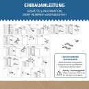 LUTH Premium Profi Parts Türscharnier Set oben unten kompatibel mit Beko 5838110300 5838110400 für Kühlschrank