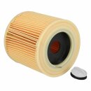 LUTH Premium Profi Parts Filterzylinder mit Verschluss kompatibel mit Kärcher 6.414-552.0 122mmØ für Mehrzwecksauger