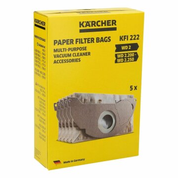 LUTH Premium Profi Parts Filterbeutel kompatibel mit Kärcher 6.904-322.0 für Mehrzwecksauger 5Stk