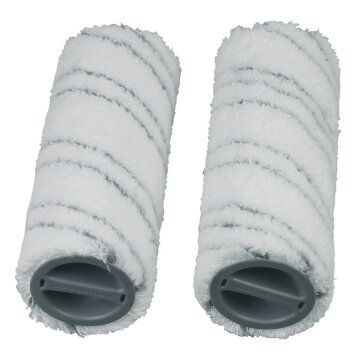 LUTH Premium Profi Parts Mikrofaser-Reinigungswalze grau kompatibel mit  Kärcher 2.055-007.0 für Hartbodenreiniger 2Stk