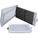 Sockelfilter HXFilter mit Rahmen für Wärmetauscher kompatibel mit Whirlpool 481010345281 in Trockner