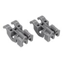 Lager Set für Unterkorbeinsatz kompatibel mit Whirlpool 481010600198 Indesit C00314875 für Teller Klappstacheln Geschirrspüler Spülmaschine