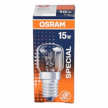 LUTH Premium Profi Parts Lampe E14 15W kompatibel mit Bosch 00070779 22mmø 49mm 300Grad 230V für Backofen