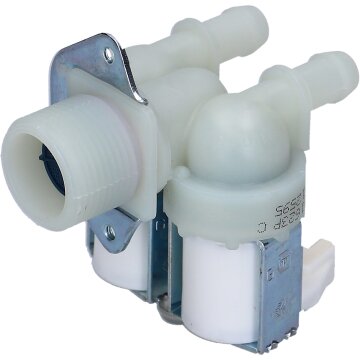 LUTH Premium Profi Parts Magnetventil kompatibel mit Gorenje 112595 2Fach 180° 12mmø für Waschmaschine