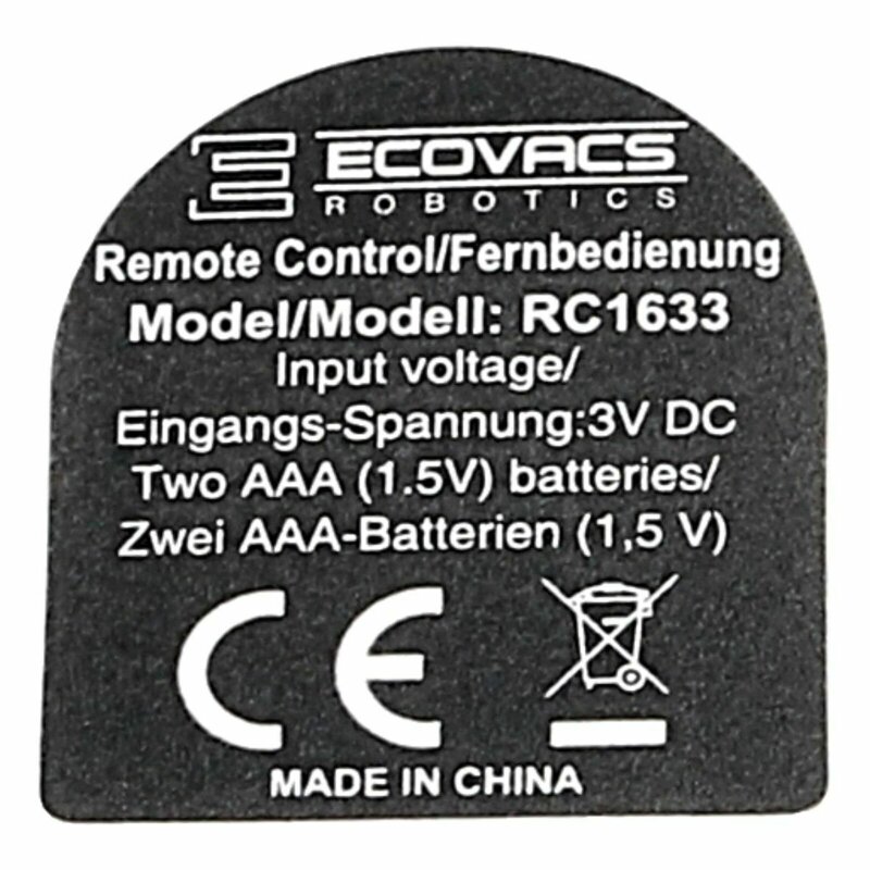 Remote Control Labelling Remote Control Label Slim10 Ecovacs, 8,95