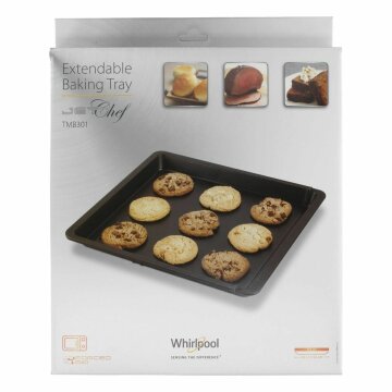 LUTH Premium Profi Parts Backblech 370-520X330mm kompatibel mit Whirlpool 484000008833 für Mikrowellenbackofen Jetchef