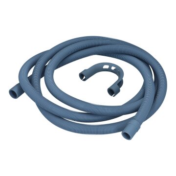 Universal Ablaufschlauch Schlauch 3,5m 19/22mm Ø mit Haltebogen Waschmaschine Spülmaschine Geschirrspüler