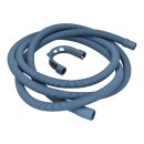 Universal Ablaufschlauch Schlauch 3,5m 19/22mm Ø mit Haltebogen Waschmaschine Spülmaschine Geschirrspüler