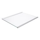 LUTH Premium Profi Parts Glasplatte oben mit Leisten für Gefrierteil kompatibel mit LG AHT74413803 für KühLGefrierkombination Sidebyside