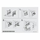 LUTH Premium Profi Parts Auszugsschienen Set für 2 Backbleche Roste kompatibel mit Bosch 00464969 in Backofen