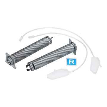 Original Siemens Türfedern Türscharnier Federn Farbcode Schwarz inkl. Seilzüge für Geschirrspüler 00754869 754869