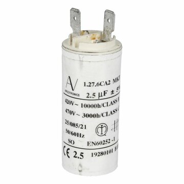 Kondensator 2,5µf Bauknecht 481212018031 für Dunstabzugshaube
