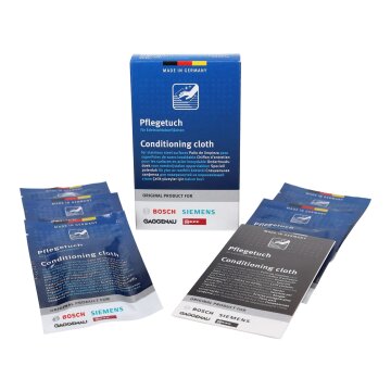 Original Bosch Siemens 5stk Pflegetücher Edelstahlpflegetücher für Edelstahloberflächen 00312007 312007