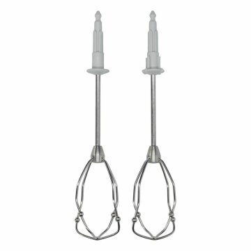 LUTH Premium Profi Parts FineCreamer Rührbesen Set 12009769, Turbobesen links rechts, kompatibel mit Bosch Handmixer MFZ4020, ersetzt 00574757 00659642, Metall Rührer