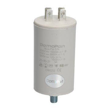 Kondensator Anlaufkondensator 16µF 430V für Bosch Siemens Neff Constructa 00073947 073947