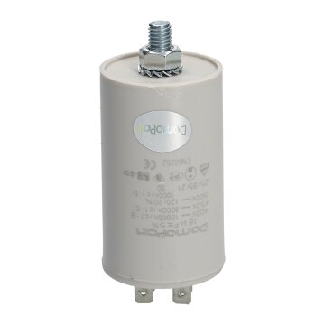 Condensatore di rifasamento per lampade terminali a filo 16uf/250V
