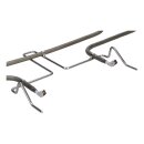 Unterhitze Heizelement kompatibel mit Bosch Siemens Neff 00682466 00478386 Backofen Herd 230V 1300W Ersatzteil 405x387mm 6,3mm Doppelklemme