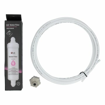 LUTH Premium Profi Parts Wasserfilter Extern mit Schlauch kompatibel mit LG 3219Ja3001P für Kühlschrank Sidebyside