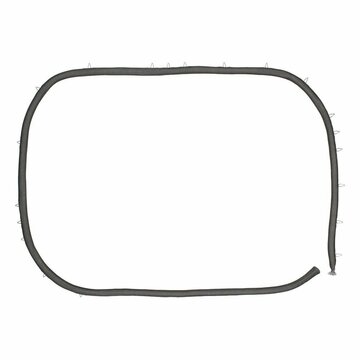 LUTH Premium Profi Parts Türdichtung kompatibel mit AEG 561046806/7 für Backofen Herd